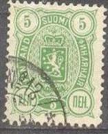 1889-1900 Three-Numbered 5 Penni 12,5x12,5 Mi 28A / Facit 28 / Sc 39 / YT 29A Used / Oblitéré / Gestempelt [lie] - Gebraucht