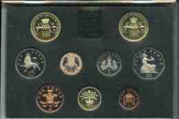 Grande-Bretagne Great Britain Coffret Officiel Proof BE PP 1 Penny à 2 Livres 1989 300 Ans Déclaration Droits KM PS59 - Mint Sets & Proof Sets