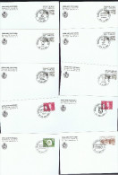 1982-4  10  International Philatelic Exhibition Souvenir Cards - Lettres & Documents