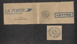 FRANCHISE POSTALE CENTRE CONTROLE MANDATS 87 LIMOGES SUR FRAGMENT CTO - Civil Frank Covers