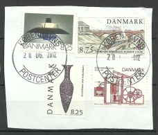 DENMARK Dänemark Danmark Cover Cut Out With Stamps + Nice Cancels 2012 - Gebruikt