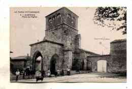 Gumieres Vue Avec Petite Animation Sympa Place De L'Eglise Ancien Prieure Canton Saint Jean Soleymieux Edit Chevaleyre - Saint Jean Soleymieux