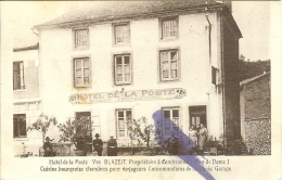63 - COMBRONDE - Hôtel De La Poste - Vve BLAZEIT... - Combronde