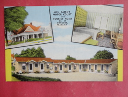 Roanoke,AL--Mrs. Baird's Motor Court And Tourist Home--not Mailed--PJ 181 - Otros & Sin Clasificación