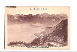 THOLLON-LAJOUX. - Vue Prise Du Mont Chalon Sur Saint-Gingolph. Le Lac Lèman Et Les Montagnes Suisses. - Thollon