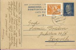 Carte Postale - Pisarovina, 4.12.1951., Yugoslavia - Lettres & Documents