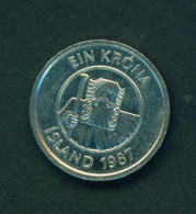 ICELAND - 1987 1k Circ. - Islande