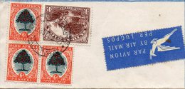 SOUTH AFRICA 1952 Stamps On Piece - 3 Orange Tree 6d & One Hut 4d Stamps - Nice Transvaal Cancellation (2 Scans) - Briefe U. Dokumente