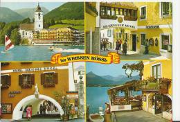 AUSTRIA  1983 - POSTCARD ST. WOLFGANG - IM HOTEL WEISSEN ROSSI 4 VIEWS ADDR TO SWITZERLAND W 1 ST OF 5 S ST WOLFGANG JUL - St. Wolfgang