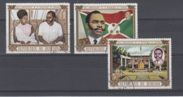 BURUNDI USED COB 426/28 ANNIVERSAIRE DE LA REPUBLIQUE - Usados