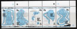 British Indian Ocean Territory 1994 - 18th Century Maps Plate 1D SG147-151 MNH - Face Value £1.66 - Brits Indische Oceaanterritorium