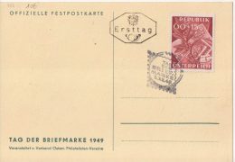 Carte Postale - Journée Du Timbre - Autriche 03-12-1949 - Lettres & Documents