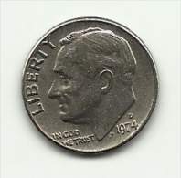 1974 - Stati Uniti Dime D     ----- - 1946-...: Roosevelt