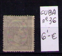 Cuba Edifil Nº 36 - Cuba (1874-1898)