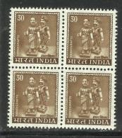 INDIA, 1979, DEFINITIVES, Definitive, 30 ONLY, (P NOT INDICATED).  Handicraft, Dolls,  Block Of 4,  MNH, (**) - Ungebraucht