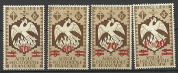 FRANKREICH France Colonies A.E.F. Tax Revenue Fiscal Stamps Steuermarken With Overprint * - Unused Stamps