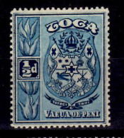 Tonga 1897 1/2d Coat Of Arms Issue #38 - Tonga (...-1970)