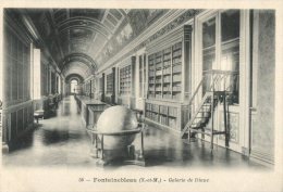 (639M) France - Fontainebleau Library - Very Old Postcard / Carte Ancienne - Libraries