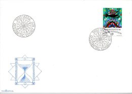 LIECHTENSTEIN. N°608 Sur Enveloppe 1er Jour (FDC) De 1977. Signe Du Zodiaque/Crabe. - Astrologie