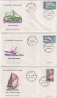 Lot De 6 Fdc 1966 Bateaux - Covers & Documents