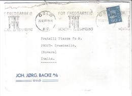 VER1421 - NORVEGIA 25/10/1968 Da Oslo Per L'Italia - Brieven En Documenten