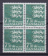 Denmark 1989 Mi. 939     7.30 Kr Small Arms Of State Kleines Reichswaffen 4-Block !! - Blocchi & Foglietti