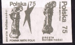 Monument To Polish Mother - Solidarnosc-Vignetten