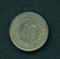 SINGAPORE -  1968 10c Circ. - Singapour