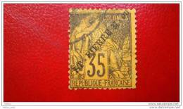 ST PIERRE & M.   1891  (o)  Y&T N° 27 Defect.  ( Déchirure 2mm ) - Used Stamps