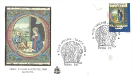 CITE DU VATICAN - Poste Vaticane  - Nativité 2000  - 20 Novembre - Jean-Paul II - - Oblitérés
