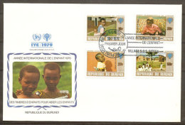 Burundi FDC Année Internationale De L´Enfant 1979 Burundi FDC International Year Of The Child IYC - Oblitérés