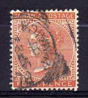 Jamaica - 1883 - 4d Definitive (Red Orange) - Used - Jamaica (...-1961)