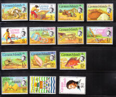 Cayman Islands 1974-75 QE Definitive MNH - Kaimaninseln