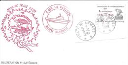 9781  Patrouilleur LA RAILLEUSE - JOYEUX NOËL 1989 - Poste Aux Armées ** - POLYNESIE - Lettres & Documents