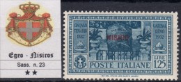 EGEO - PATMOS - N.23 Cat. 70 Euro - GOMMA INTEGRA - MNH** - Egée (Patmo)