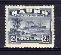 Nauru - 1924 - 2½d Definitive (Rough Surfaced Paper) - MH - Nauru