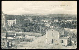 88 VINCEY / Vue Générale Et La Gare / - Vincey