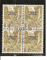 Suiza-Switzerland Nº Yvert Servicio 206 X4 (usado) (o) - Officials