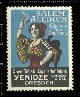 Old Original German Poster Stamp( Cinderella,reklamemarke) Salem Aleikum - Tobacco Cigarette Zigarette - Tabak
