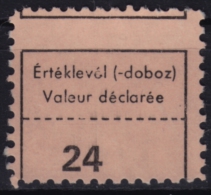 Postal LABEL / Valeur Déclarée - Value Letter - Vignette Label - 1950´s Hungary, Ungarn, Hongrie - Timbres De Distributeurs [ATM]