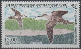 SAINT-PIERRE-ET-MIQUELON Poste Aérienne 75 ** MNH Courlis - Unused Stamps