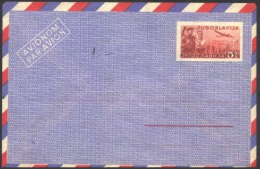 YUGOSLAVIA - JUGOSLAVIA - AIR LETTERA  Mi. LU2 127 Mm - INDUSTRY - KARMIN RED - 1948 - Postal Stationery