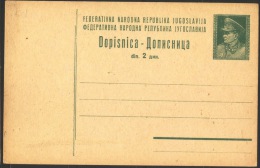 YUGOSLAVIA - JUGOSLAVIA  -  PC  Mi. P124 C  - TITO  - 1949 - Postal Stationery