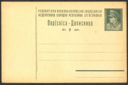 YUGOSLAVIA - JUGOSLAVIA  -  PC  Mi. P124 A  - TITO  - 1949 - Postal Stationery