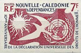 NEW CALEDONIA 1958 HUMAN RIGHTS SC# 306 IMPERF VF MNH  (DE0177) - Nuevos