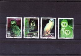 4 Valeurs N° 3276 / 79 Neuf ** (Faune Rapaces Nocturnes. - Unused Stamps