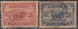 Australia Used 1934, 2v Capt. Hohn Macarthur, Meerino Ram. Animal Sheep, - Usados