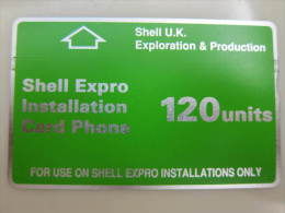 Shell Expro Installation Card Phone,120 Units,mint - Plateformes Pétrolières