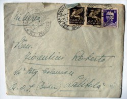 LETTERA IN POSTA AEREA ITALIA -ETIOPIA STUPENA E RARA TIMBRO UALDIA 1938 UFFICIALE TRUPPE COLONIALI - Other & Unclassified