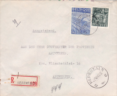 768+771 Op Brief Aangetekend Met Stempel HERENTALS C  (VK) - 1948 Exportation